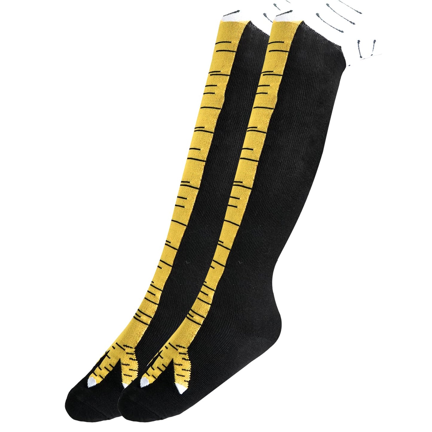 đ2PCS Crazy Funny Chicken Feet Socks for Women Men