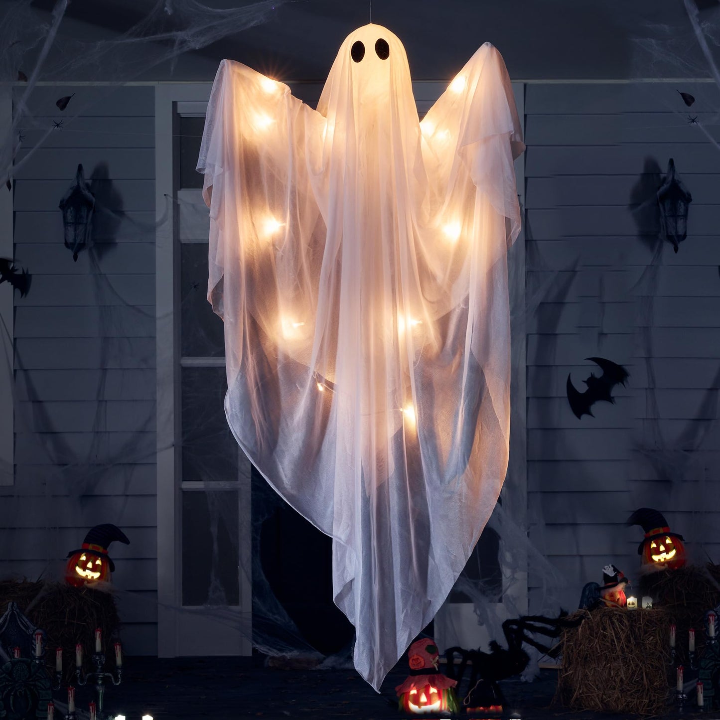👻 Halloween Hanging Ghost Lights
