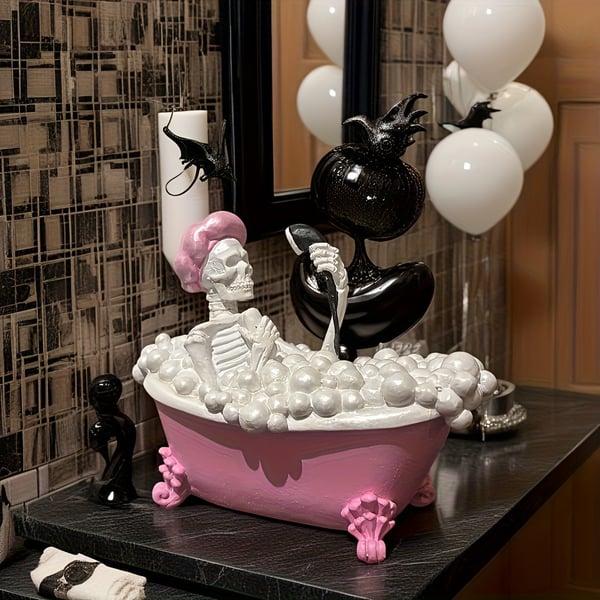 ☠️🛁Pink Bubble Bath Skull💖