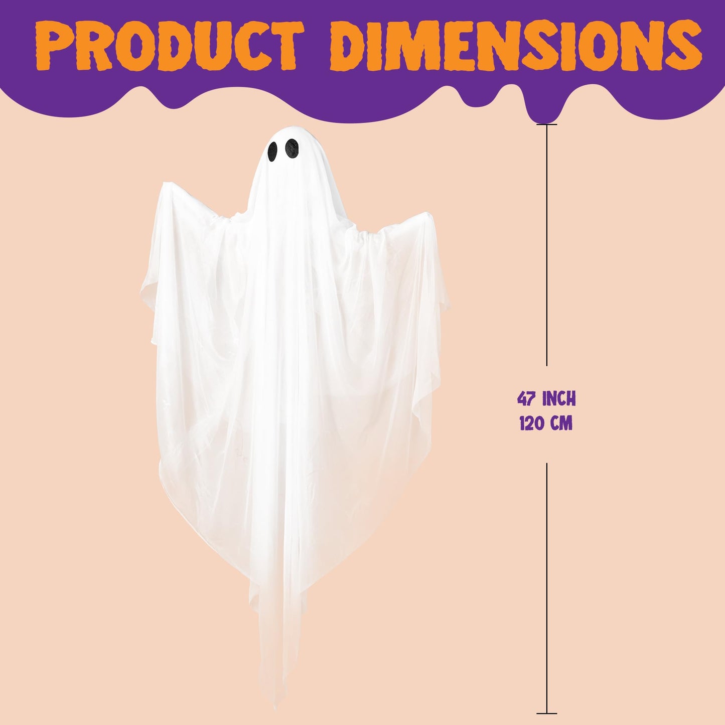 👻 Halloween Hanging Ghost Lights