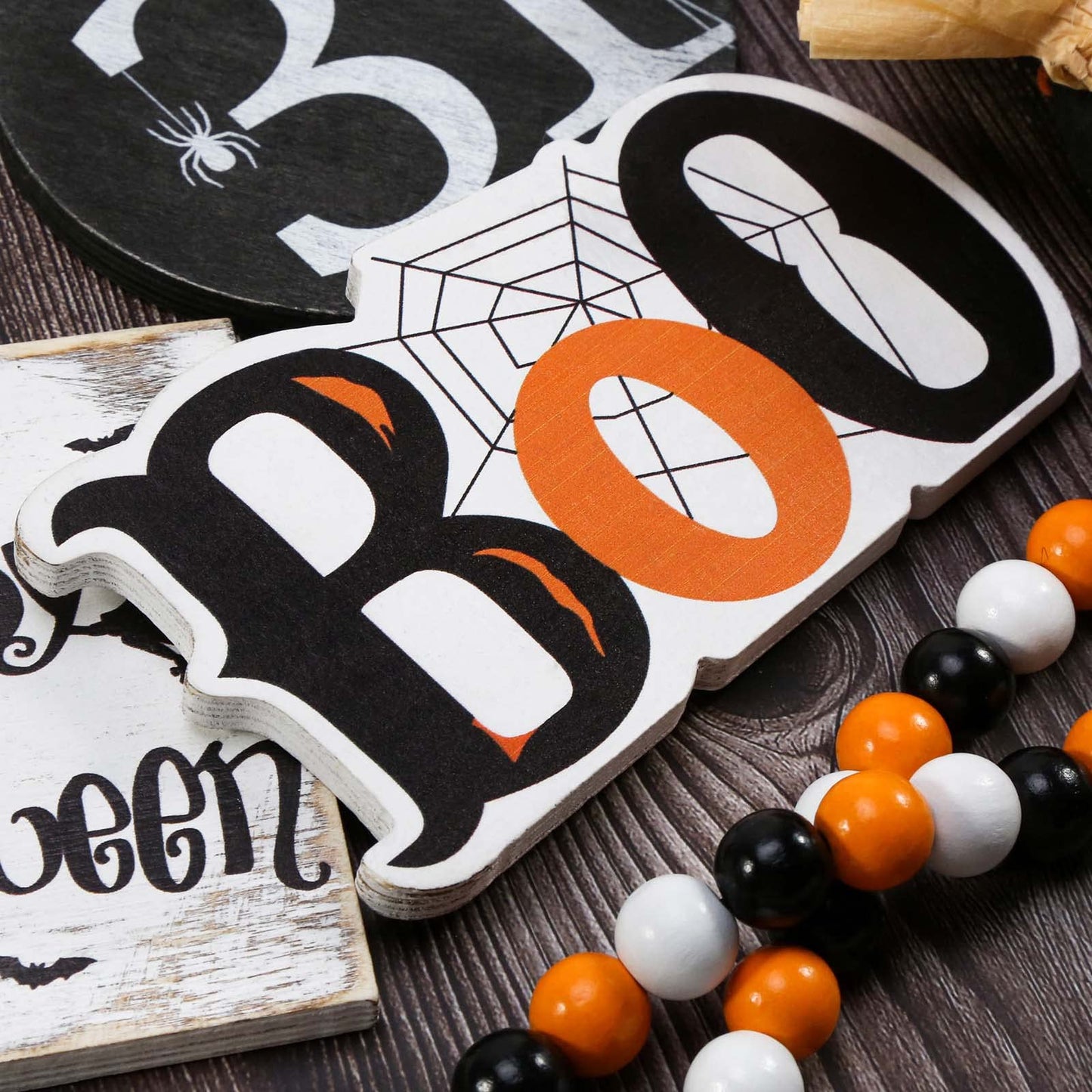 Halloween Farmhouse Rustic Tiered Tray Decor(Tiered Tray NOT Included)