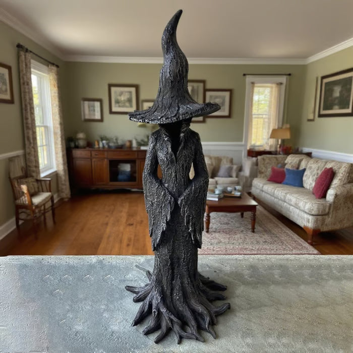 🔥🧙♀️💫Hand-Painted Enchanting Witch Statue