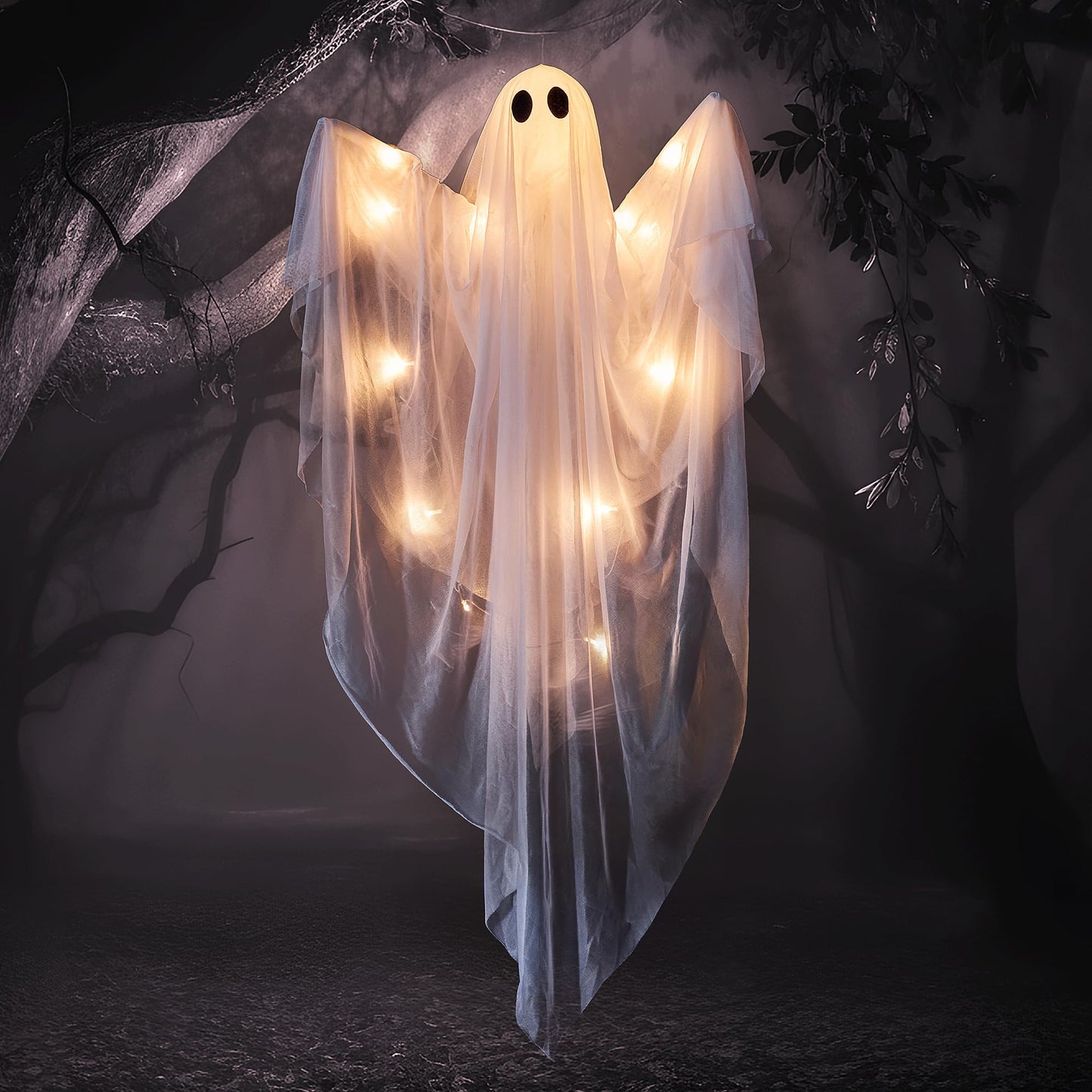 👻 Halloween Hanging Ghost Lights