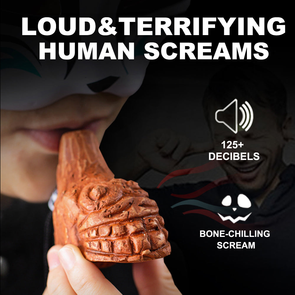 💀Real Aztec Death Whistle, Up To125+ Decibels Loud