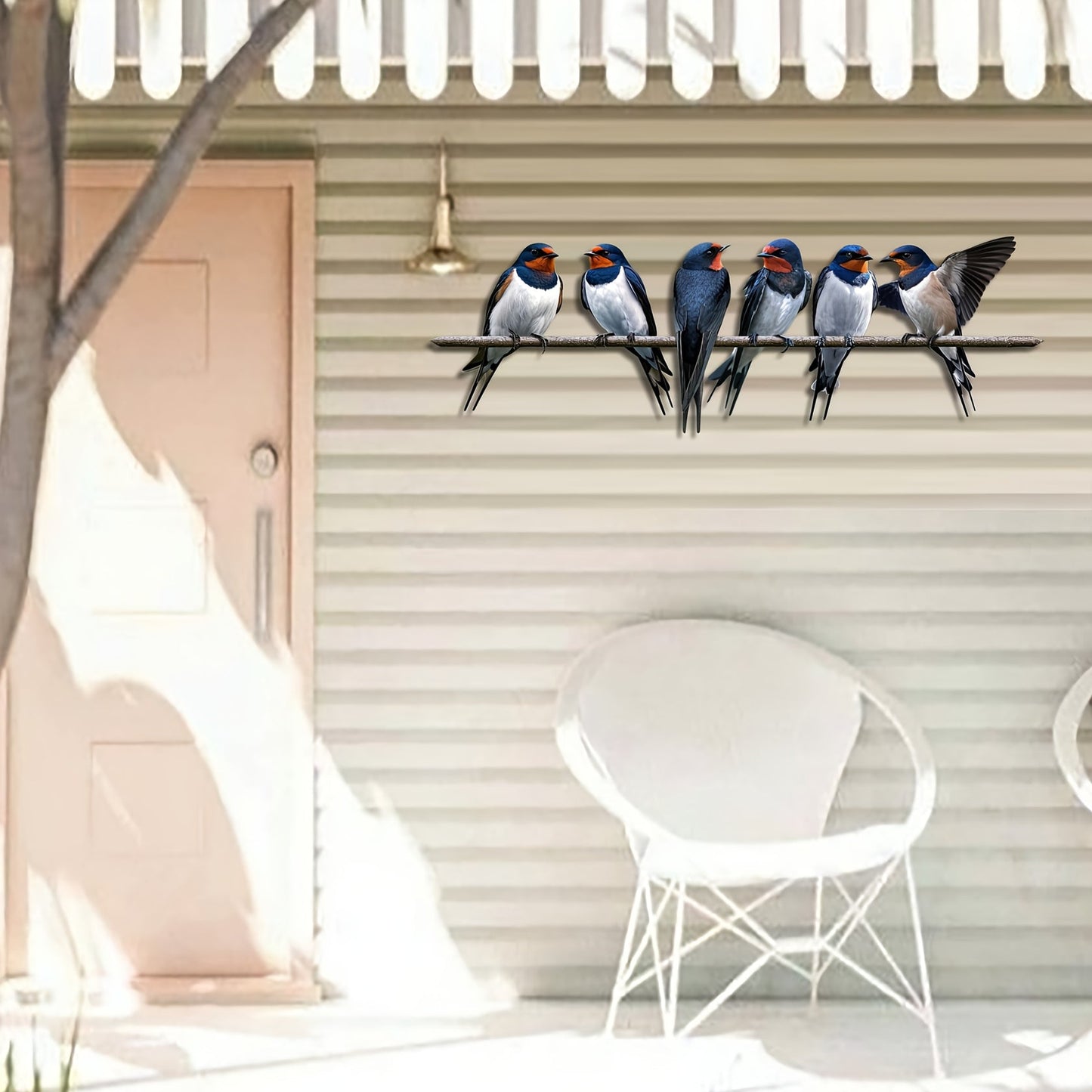 š¦Metal Birds on Branch Wall Decor Sculpture for Home, Indoor Patio