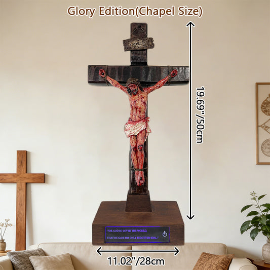 ✝️ Hand-Carved Blessed Jesus Crucifix