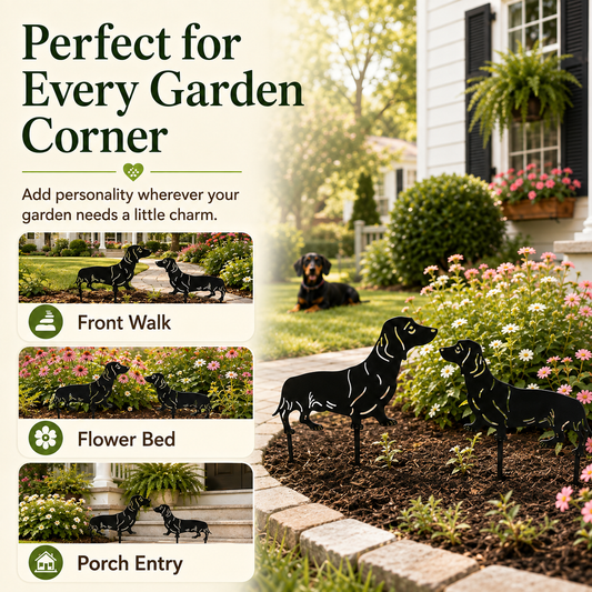 Dachshund Metal Garden Decor β Gift for Dog Lovers