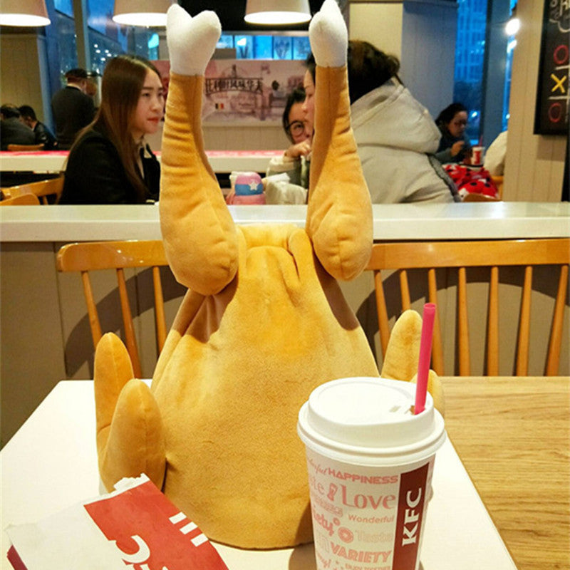 šRoast Chicken Hat - Quirky Gift - Moveable Leg