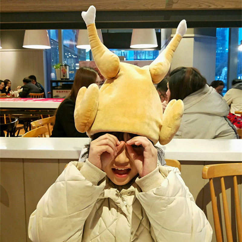 šRoast Chicken Hat - Quirky Gift - Moveable Leg