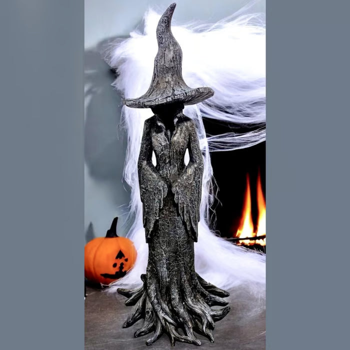 🔥🧙♀️💫Hand-Painted Enchanting Witch Statue