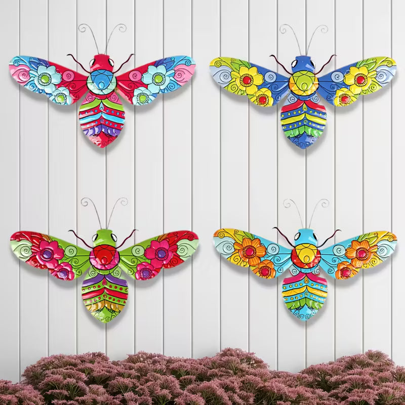 🐝Art Deco Metal Bee Wall Sculptures(4pcs)