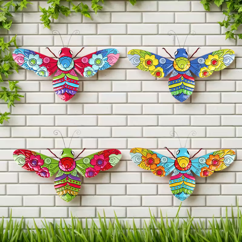 🐝Art Deco Metal Bee Wall Sculptures(4pcs)