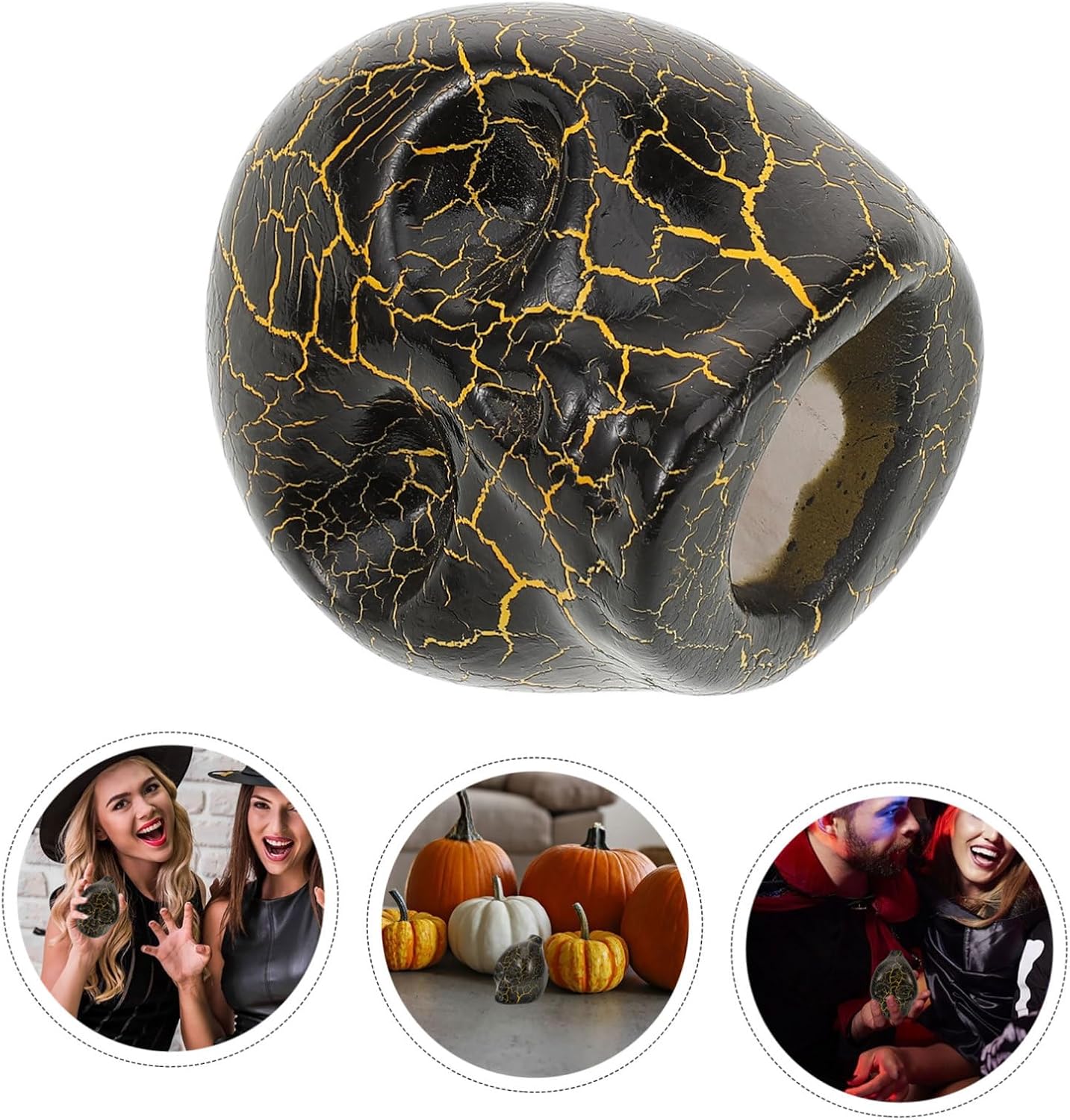 💀Halloween Death Whistle Ceramic Skull Decoration Eerie Sound Whistle