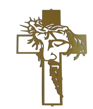 š„Jesus Cross Metal Sign Christ Wall Art Decor