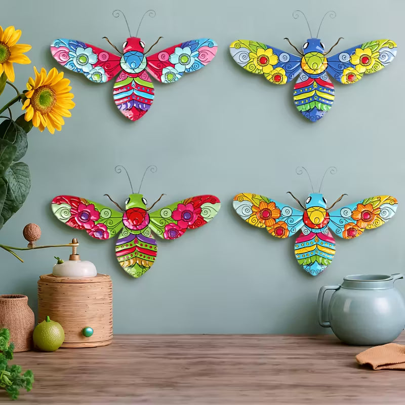 🐝Art Deco Metal Bee Wall Sculptures(4pcs)