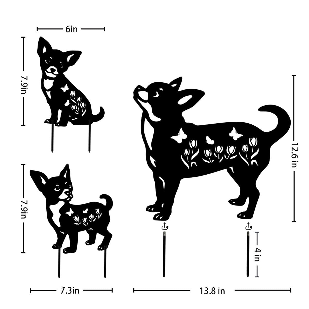 🐾Dachshund Rust Proof Metal Garden Stakes - Outdoor for Yard & Patio🍂