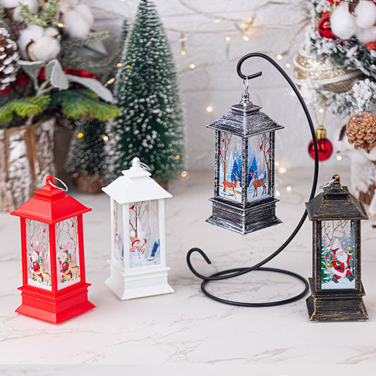 🎄🎁Christmas Lantern Candlestick Lamp christmas Decoration night Light(4pack)