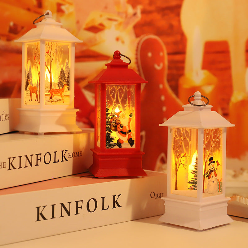 🎄🎁Christmas Lantern Candlestick Lamp christmas Decoration night Light(4pack)
