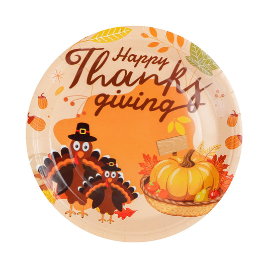 🐔Turkey Thanksgiving disposable plate