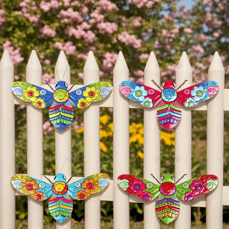 🐝Art Deco Metal Bee Wall Sculptures(4pcs)