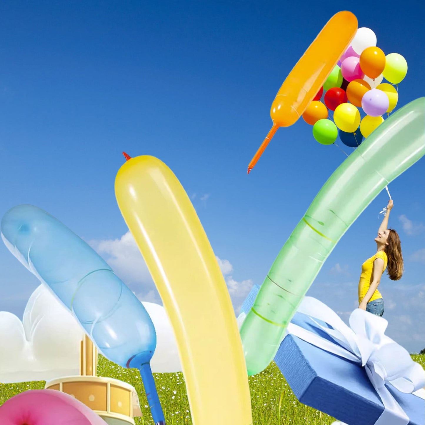 🎈Fart Balloons - Fly, Make Noises, Long Balloons for Sky