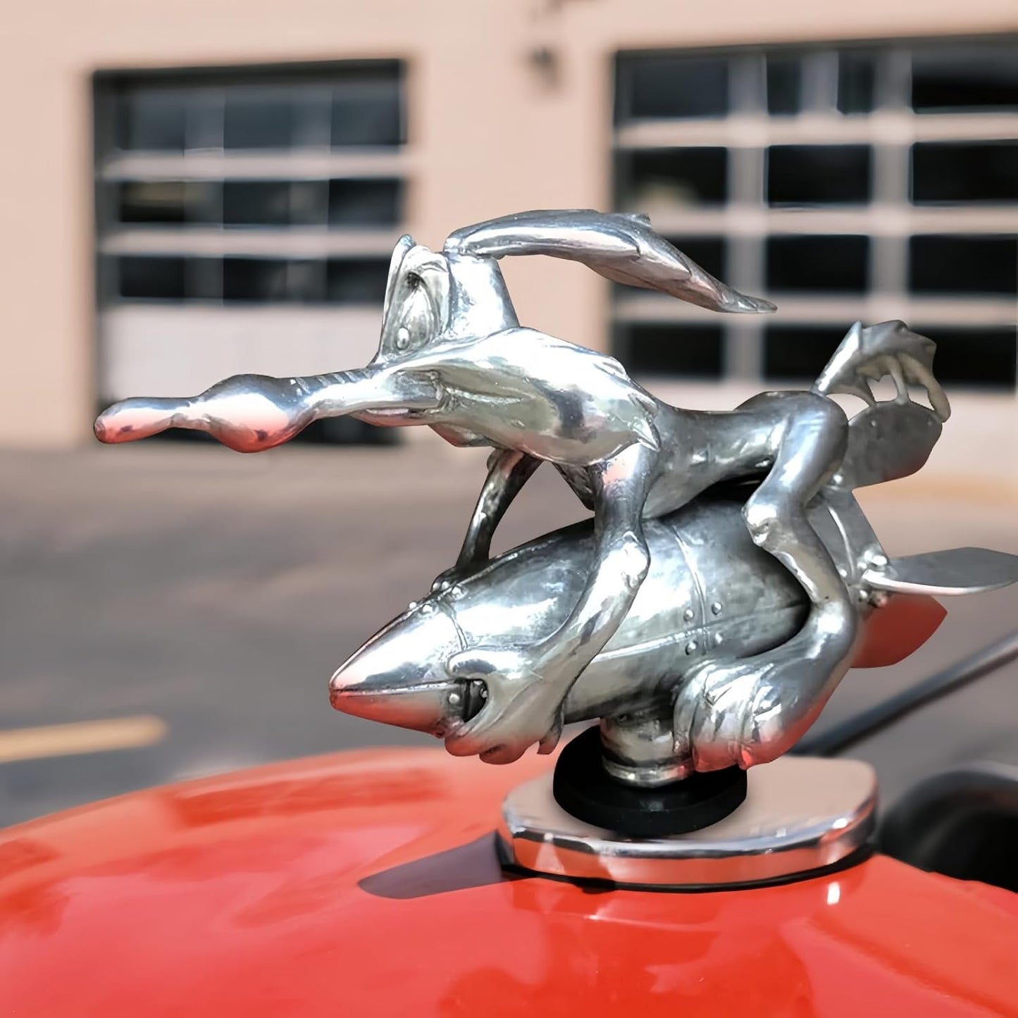 Chrome Angry Duck Hood Ornament – Car & Desk Decor