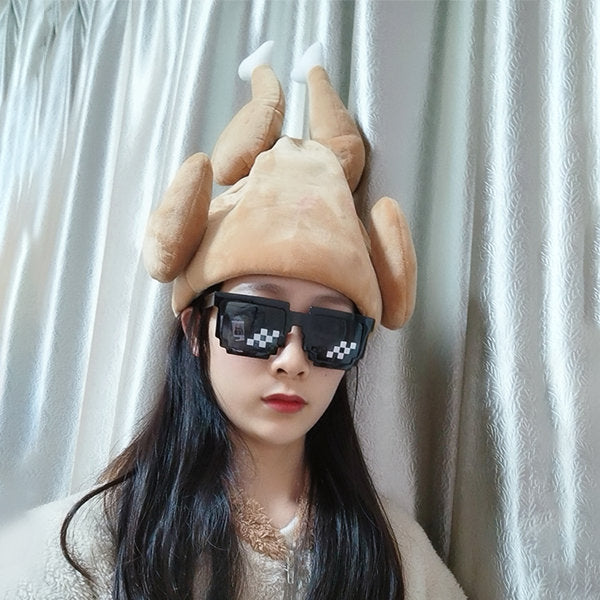 šRoast Chicken Hat - Quirky Gift - Moveable Leg