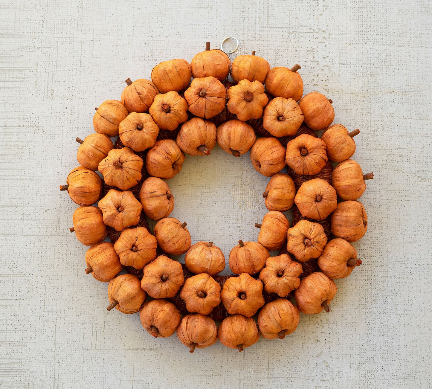 Faux Pumpkin Wreath - The Eternal Magic of Autumn