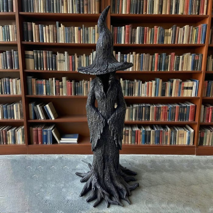 🔥🧙♀️💫Hand-Painted Enchanting Witch Statue