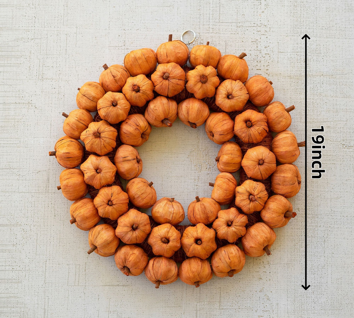 Faux Pumpkin Wreath - The Eternal Magic of Autumn