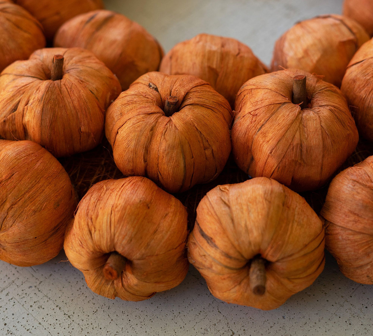 Faux Pumpkin Wreath - The Eternal Magic of Autumn