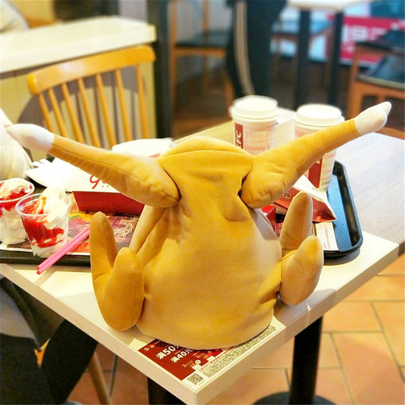 šRoast Chicken Hat - Quirky Gift - Moveable Leg