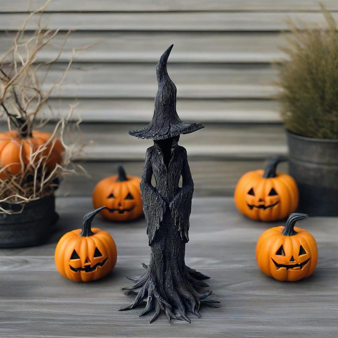 🔥🧙♀️💫Hand-Painted Enchanting Witch Statue