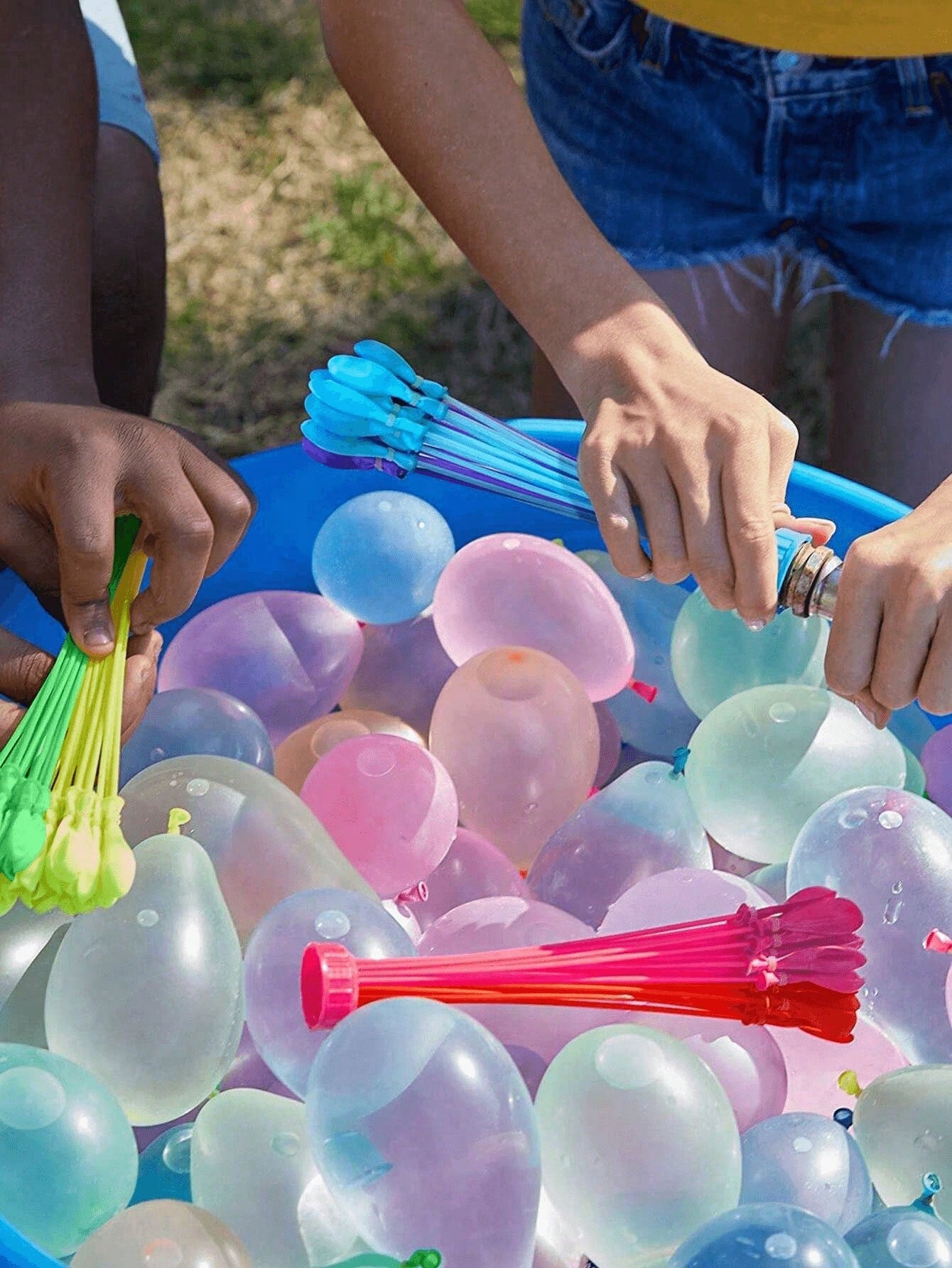 💧Water Balloons Quick Fill Set,  Family Outdoor Swimming Pool Water Balloons