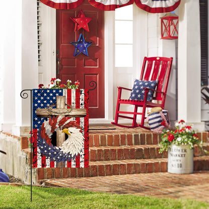 USA 4th of July Memorial Day Independence Day Watercolor Yard Outdoor Decoration 12x18 Inch