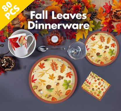 ♻Thanksgiving Disposable Paper Plate Set-20 set