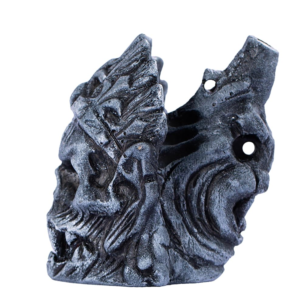 💀Aztec Death Whistle, Authentic Human Sounding Screams 125+ Decibels, White Resin, Whistle