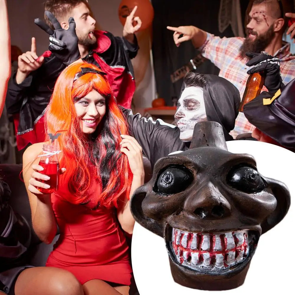 💀Death Whistle Skull Demon Shaped Authentic Aztec