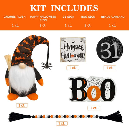 Halloween Farmhouse Rustic Tiered Tray Decor(Tiered Tray NOT Included)