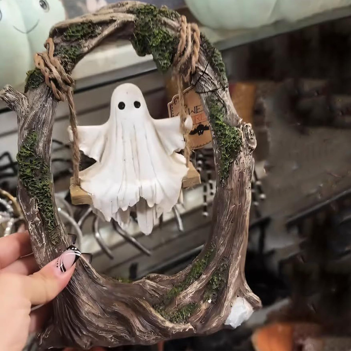 👻Halloween Cute Ghost Tree Swing Decor