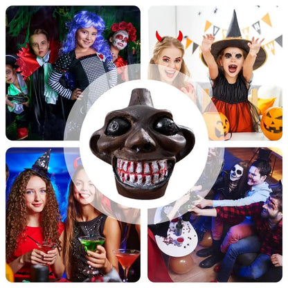 💀Death Whistle Skull Demon Shaped Authentic Aztec