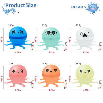 ✨Reusable Water Bomb balloons, Octopus Water Balloons with Expressions