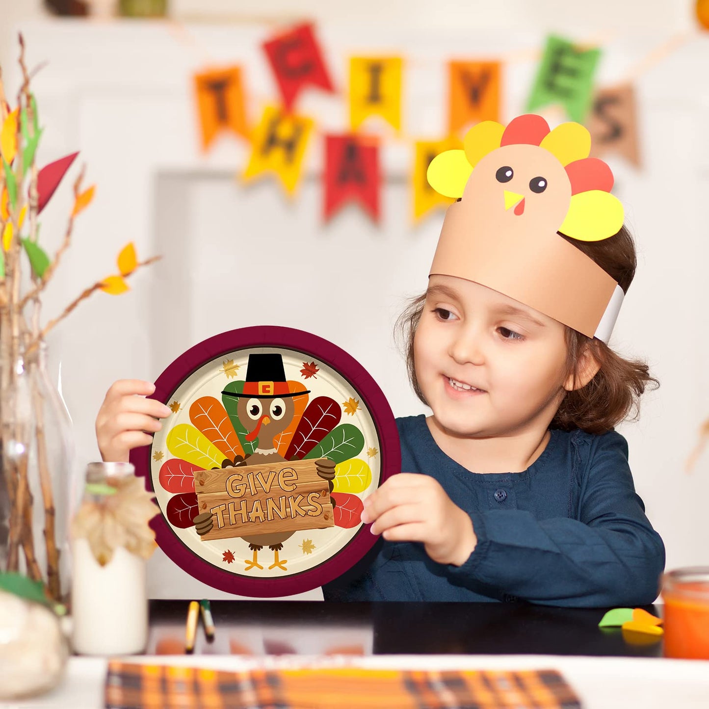 🐔Turkey Thanksgiving Party Supplies Kit- 25 pcs