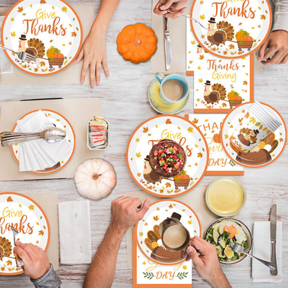 🐔Turkey Thanksgiving Party Supplies Kit - 48set