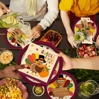 🐔Turkey Thanksgiving Party Supplies Kit- 25 pcs