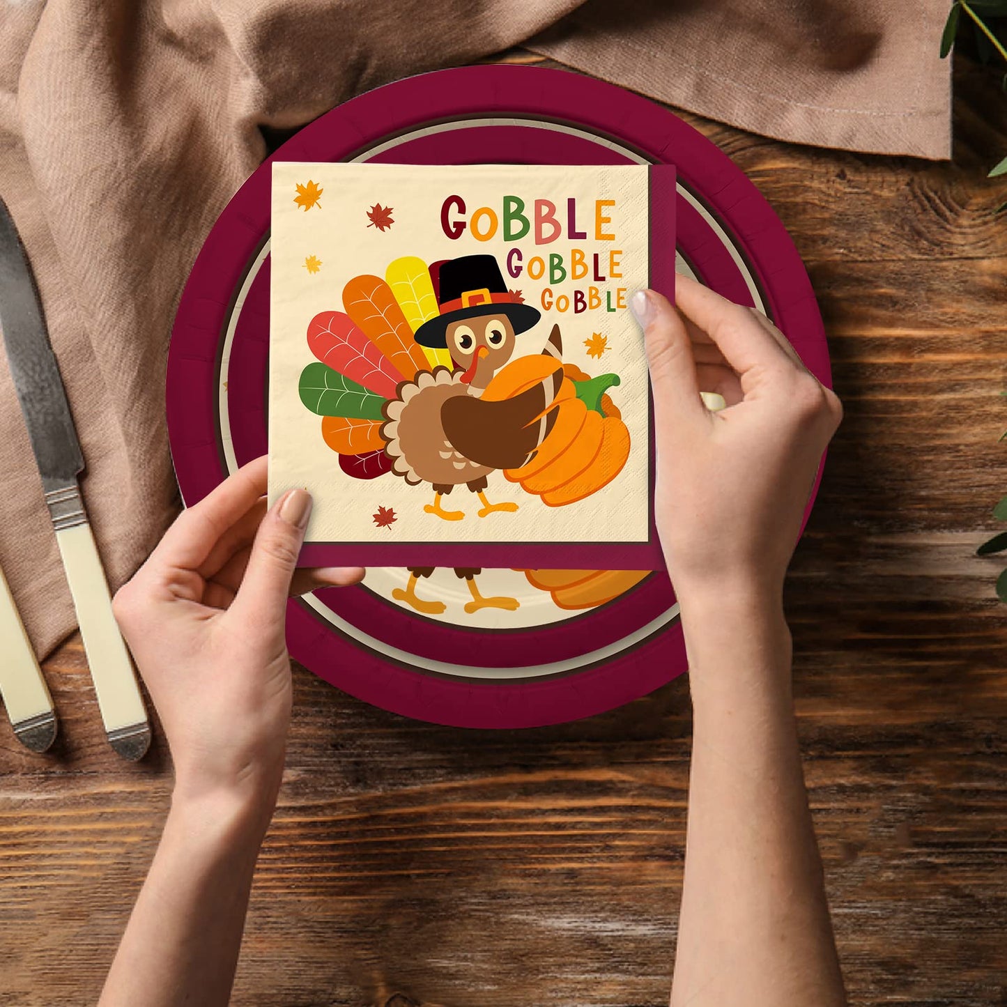 🐔Turkey Thanksgiving Party Supplies Kit- 25 pcs