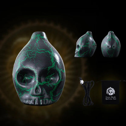 💀Halloween Death Whistle Ceramic Skull Decoration Eerie Sound Whistle