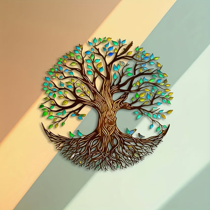 Tree of Life Metal Wall Sculpture - Art Deco Iron Wall Hanging