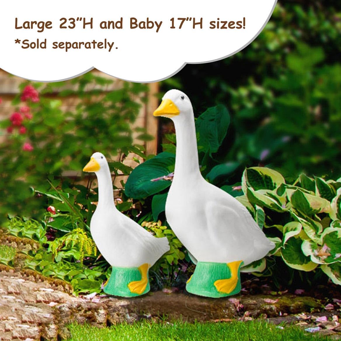 Dress-Up Porch Goose Statue – 3 Sizes for Home & Garden