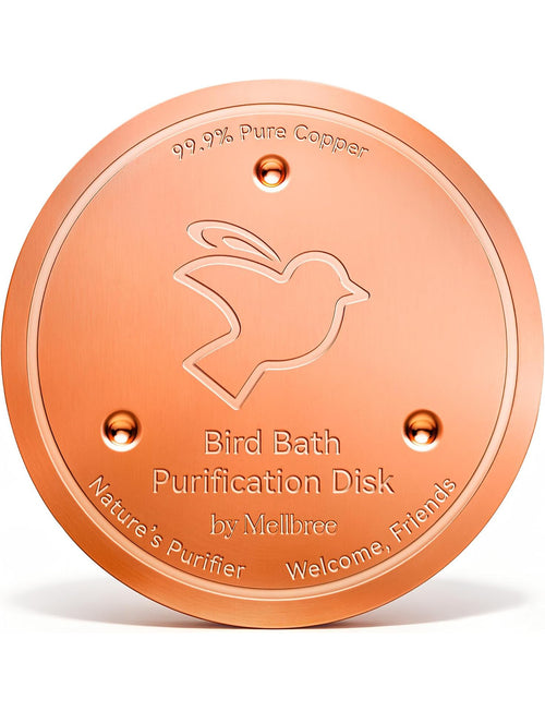 Pure Copper Bird Bath Cleaner Disc for Outdoor Birdbaths